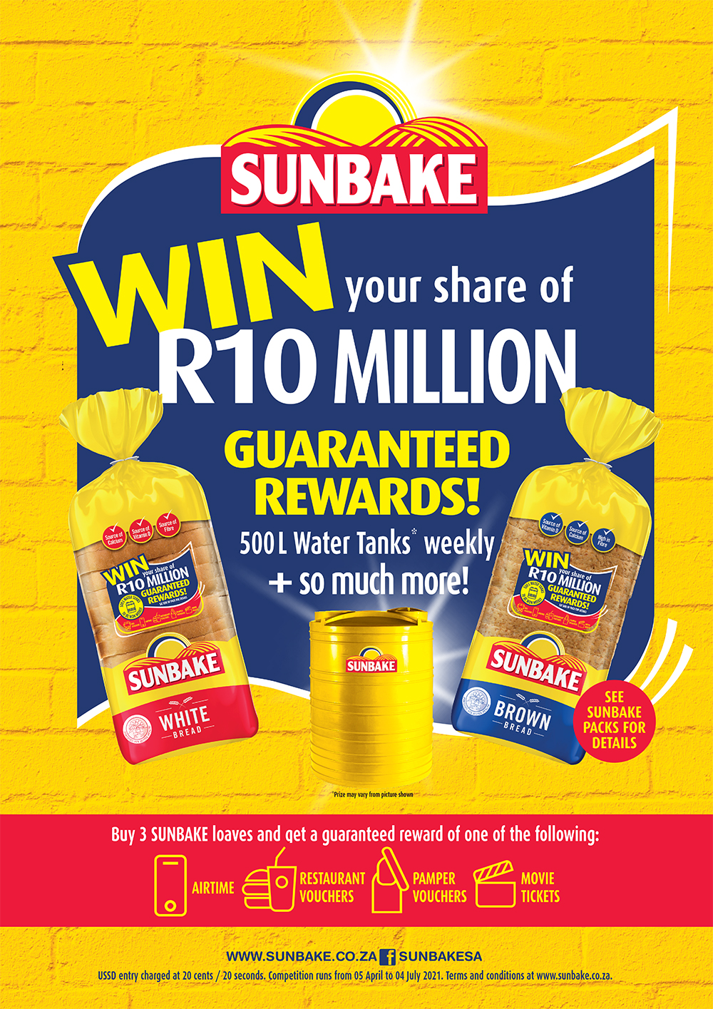 Sunbake Win Share of R10 Million Guaranteed Rewards!