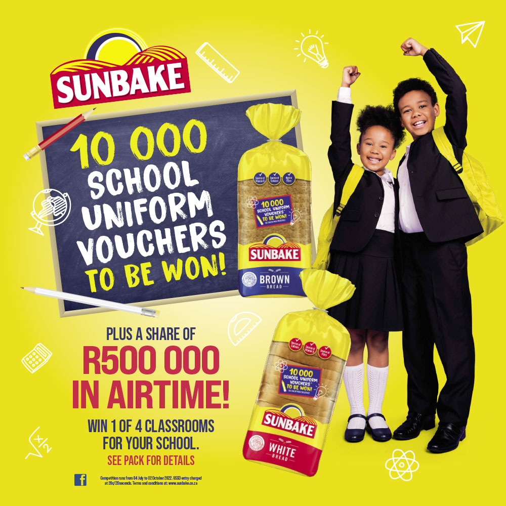 Sunbake - Stand a chance to WIN 1 of 4 Classrooms for your School!