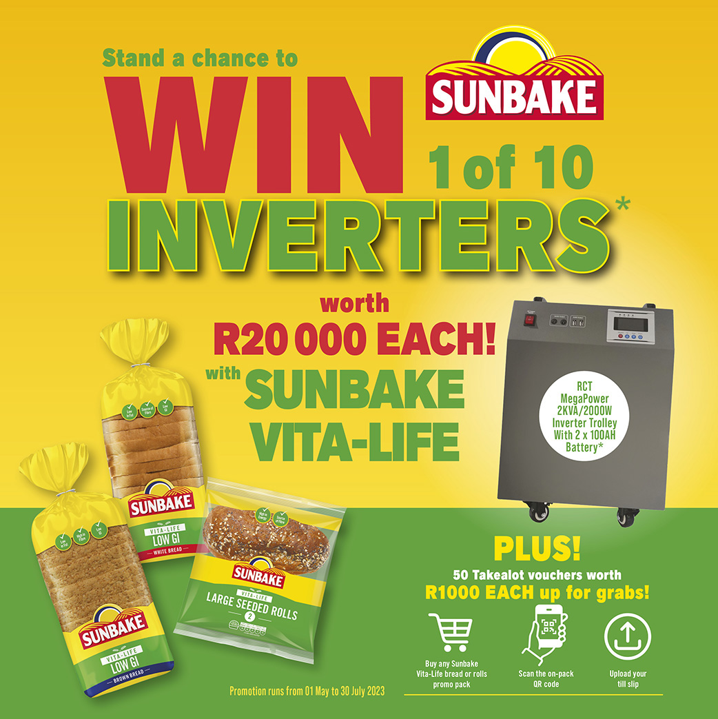 Win 1 of 10 Inverters with Sunbake Vita-Life
