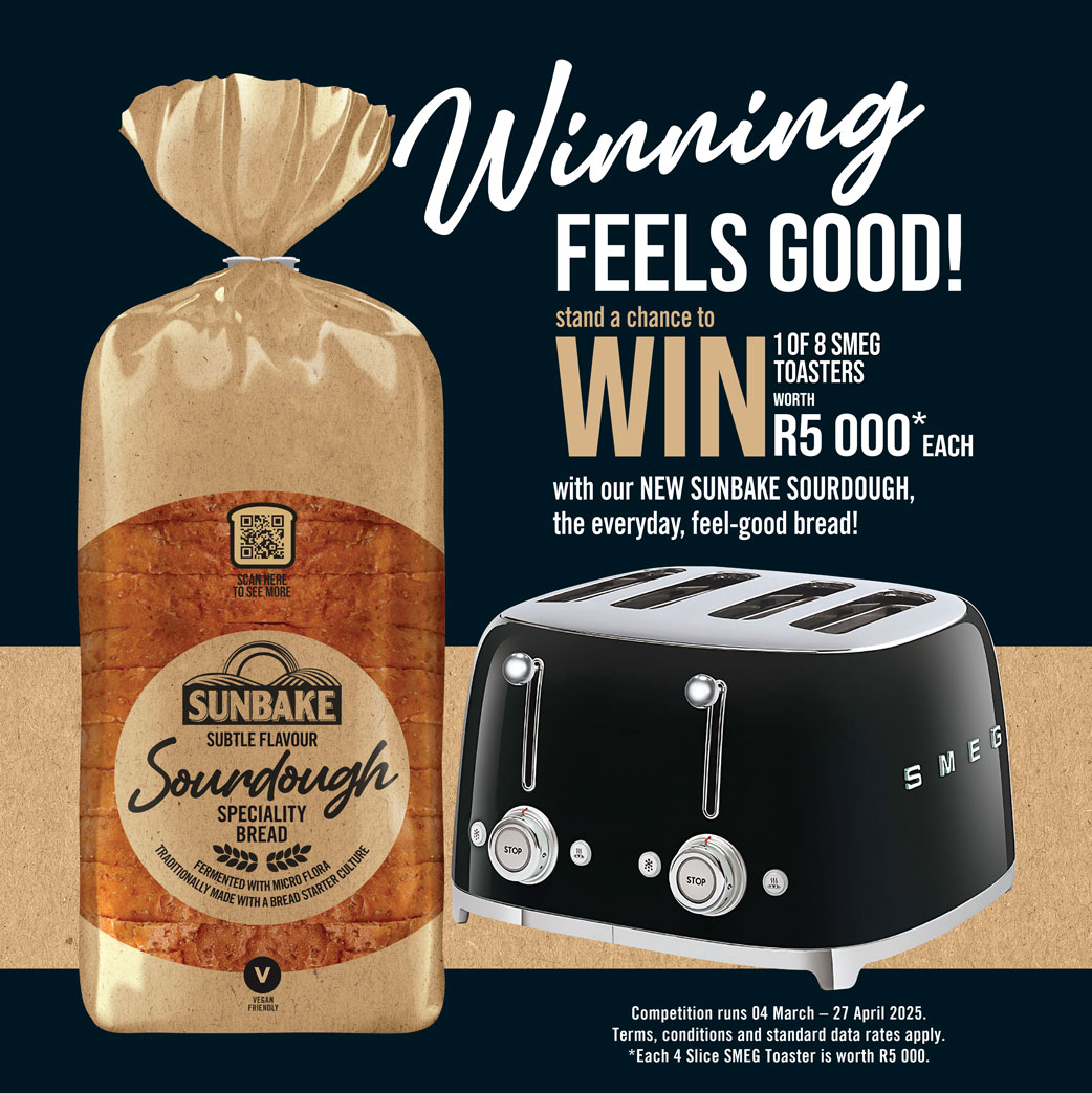 Sunbake Sourdough - Winning Feels Good - Gauteng, North West, Limpopo & Mpumalanga!